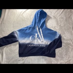 Calvin Klein Ombré Cropped Hoodie